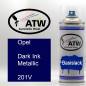 Preview: Opel, Dark Ink Metallic, 201V: 400ml Sprühdose, von ATW Autoteile West.